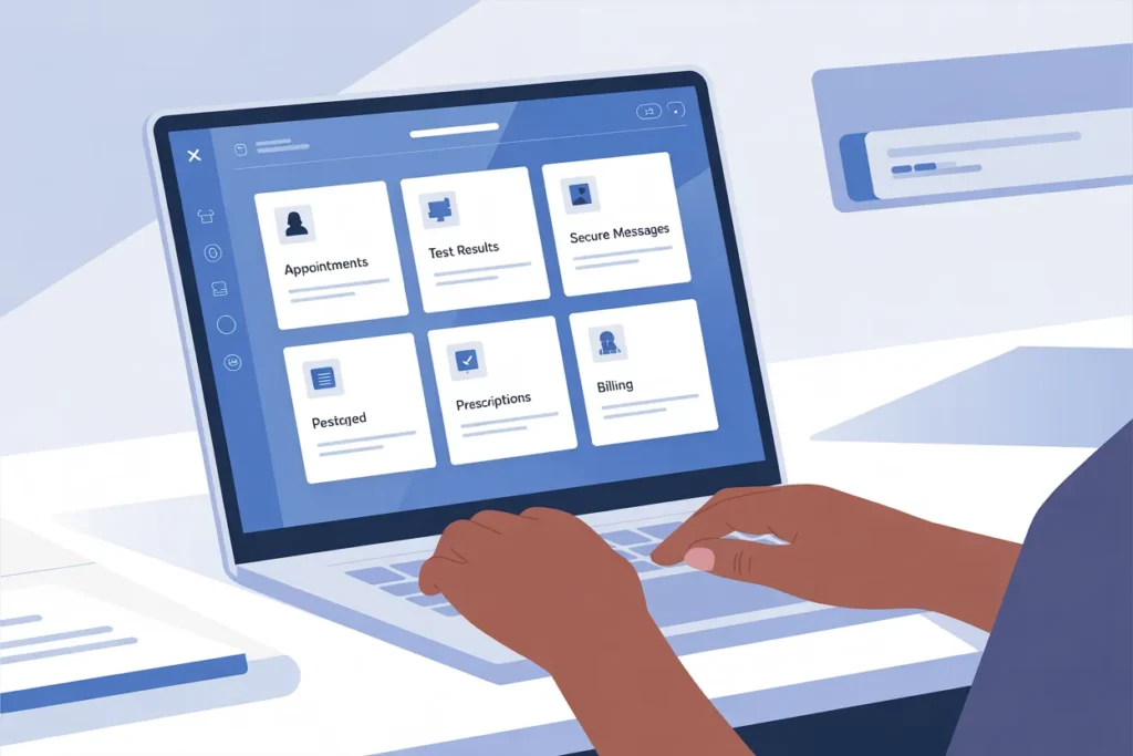 MyChart Wellstar Health System patient portal dashboard